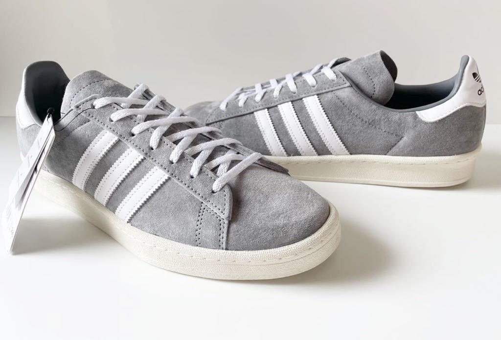  dead!! masterpiece!! new goods 20 year adidas CAMPUS 80s campus gray suede ash × white us 11 / 29. natural leather regular goods 