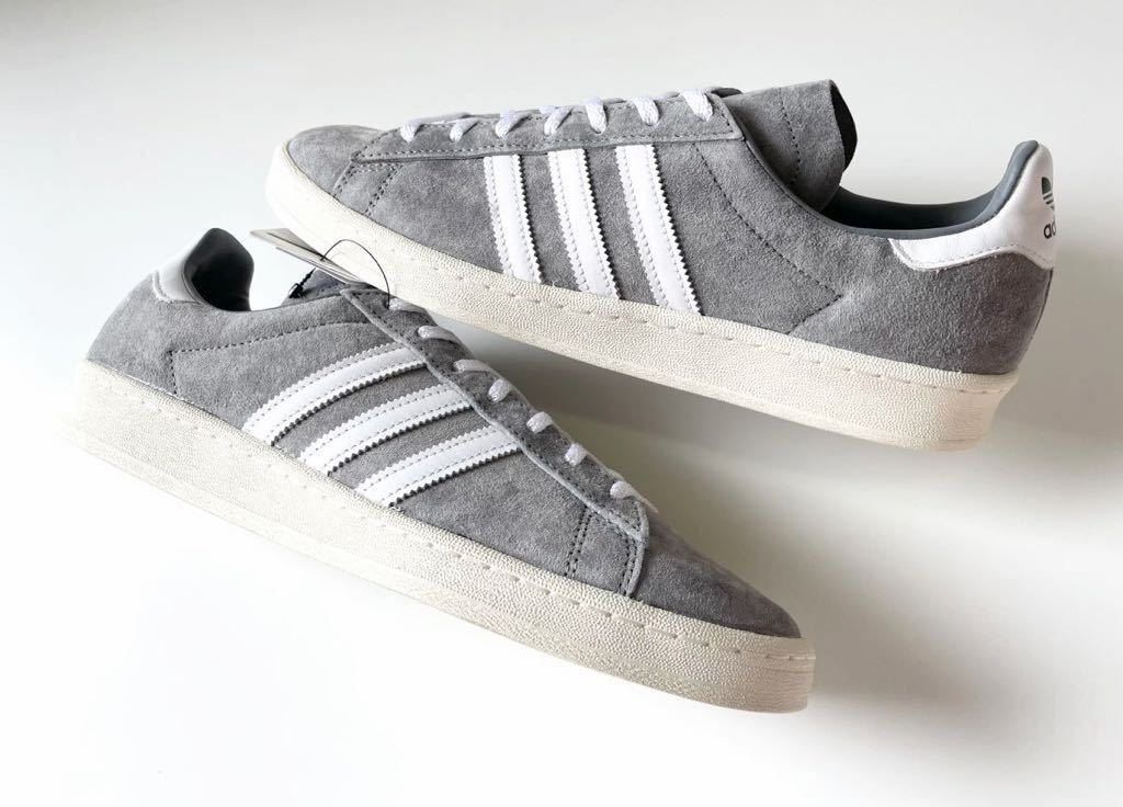  dead!! masterpiece!! new goods 20 year adidas CAMPUS 80s campus gray suede ash × white us 11 / 29. natural leather regular goods 