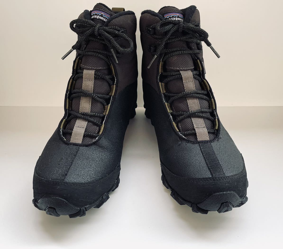 美品!! 希少!! PATAGONIA DAS BOOT WATERPROOF Mid Black MOSS パタゴニア ダスブーツ ブラック プリマロフト ポーラテック us 9.5 / 27.5_画像3