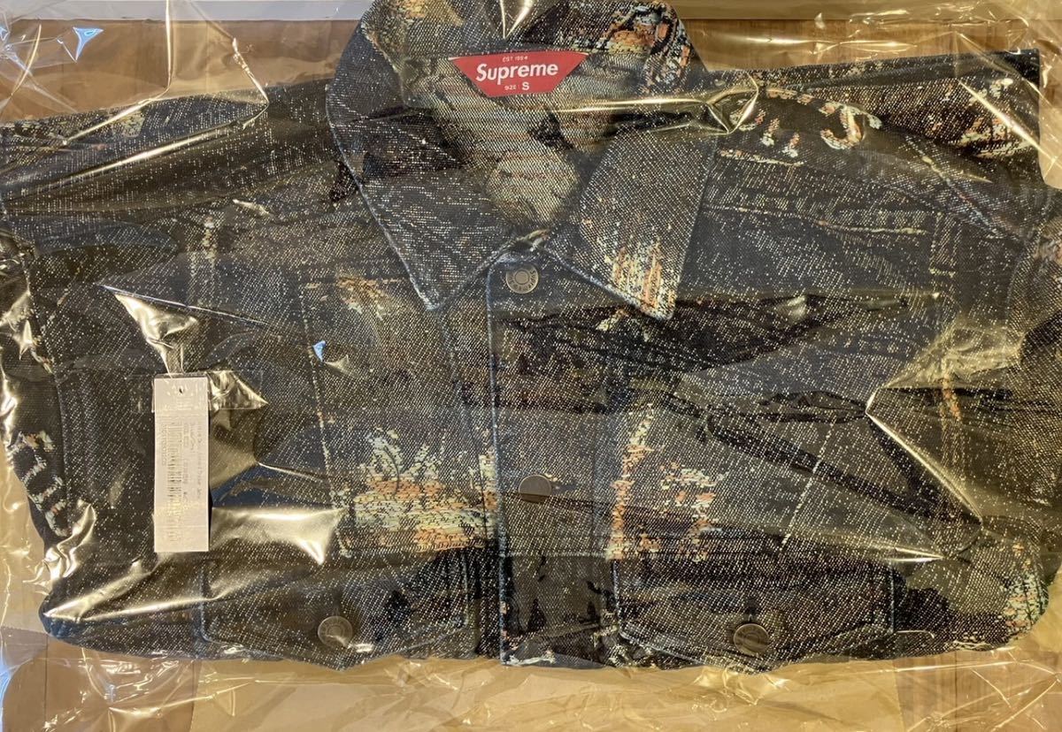 S】Supreme Archive Denim Jacquard Trucker Jacket デニムジャケット
