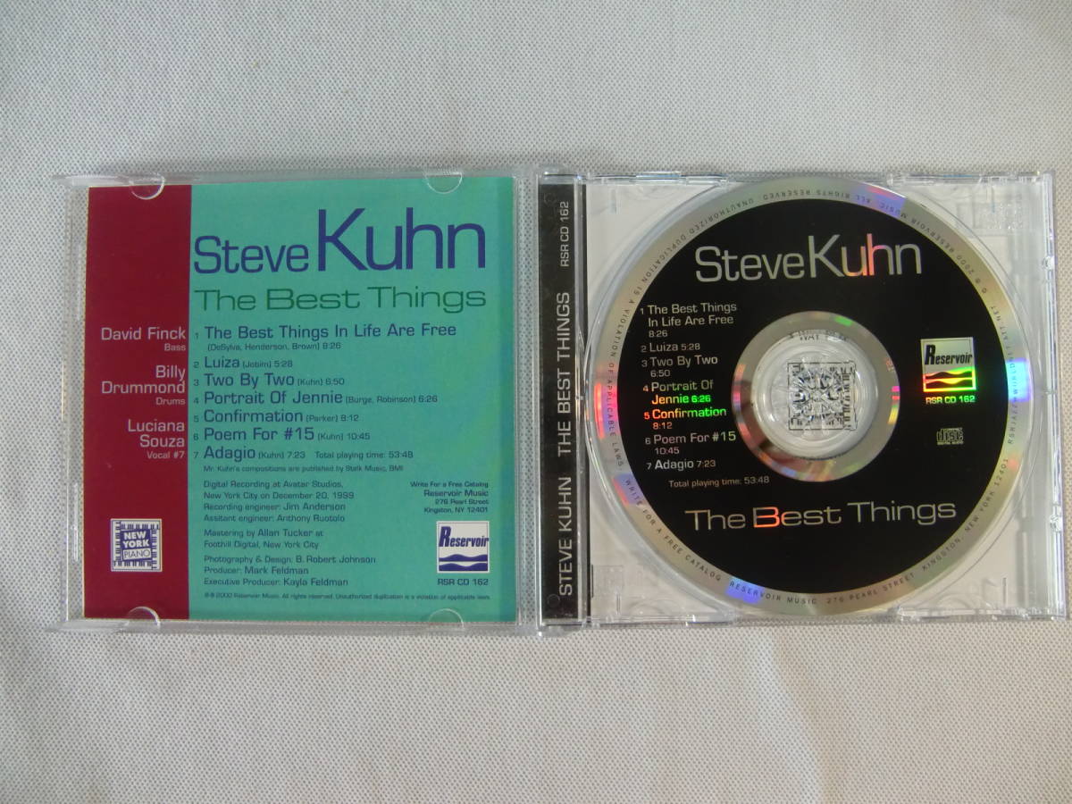 STEVE KUHN スティーヴ・キューン / THE BEST THINGS - David Finck - Billy Drummond - Luciana Souza -_画像4