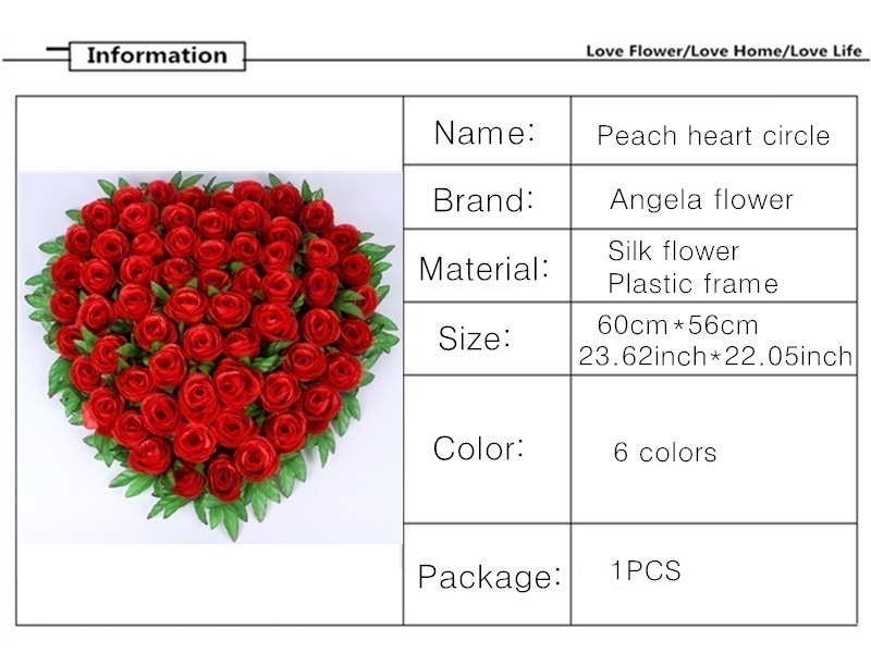 prompt decision # large rose. Heart suction pad attaching car . door. decoration wedding wedding marriage festival . party artificial flower art flower arrangement 
