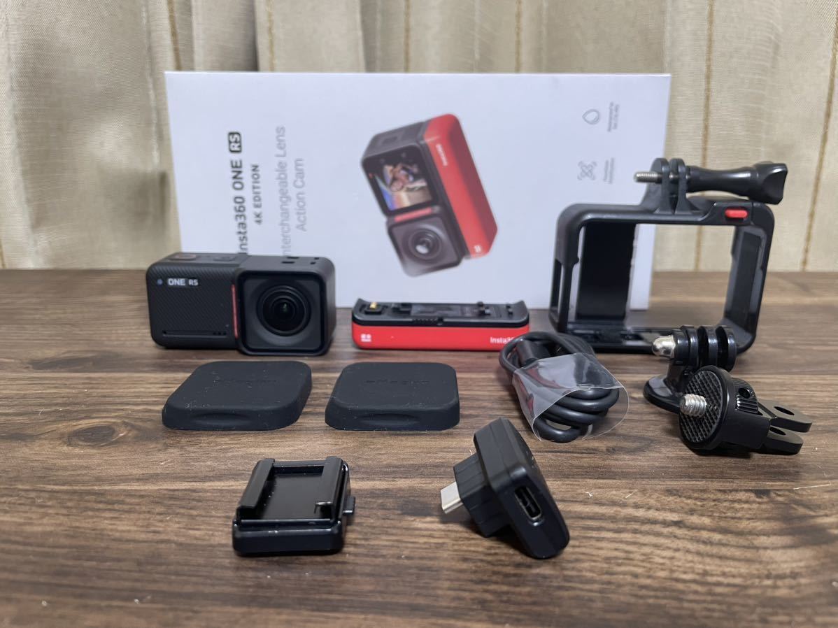 美品)insta360 ONE RS 4k アクションカメラ 360度カメラ 元箱付