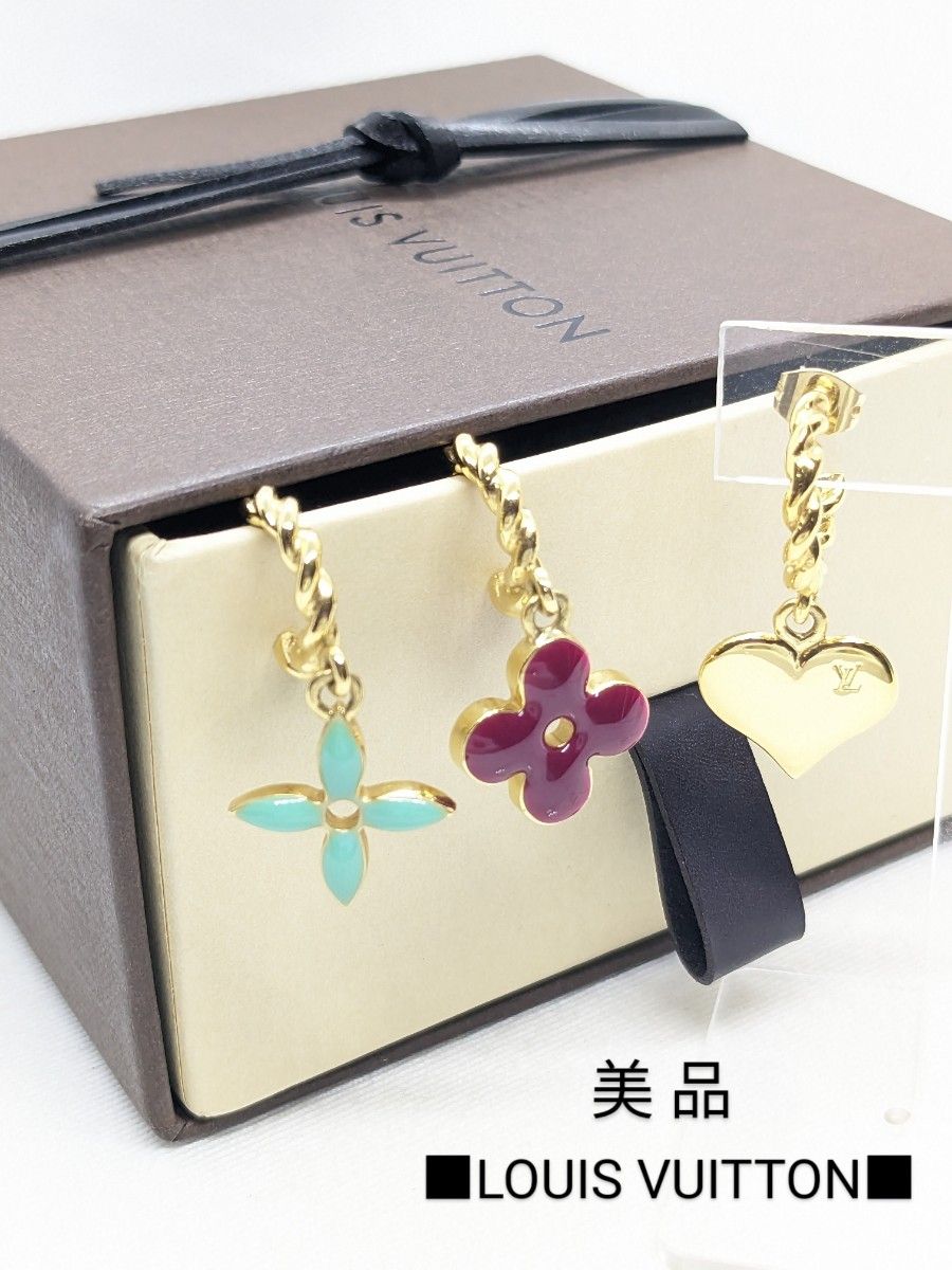 希少 美品 ルイヴィトン ブックルドレイユ スイート ピアス 保存袋 箱