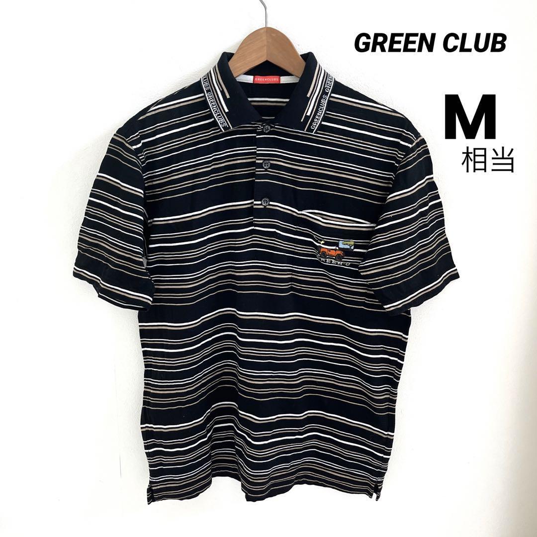 GREEN CLUB グリーンクラブ 刺繍ポロシャツ 日本製 M相当