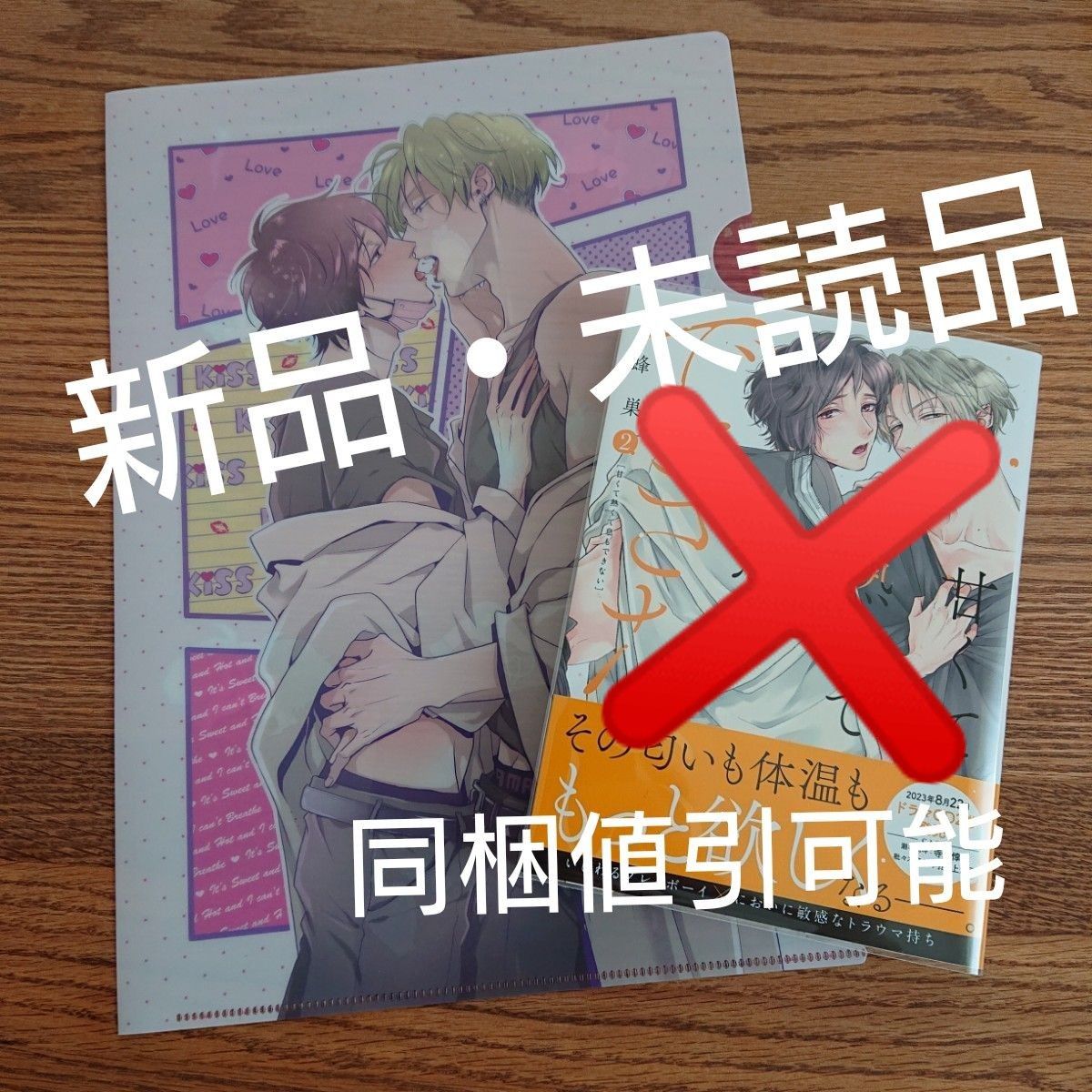 新刊!!新品☆甘くて熱くて息もできない2/蜂巣/BL 漫画/とらのあな特典クリアファイル のみ☆