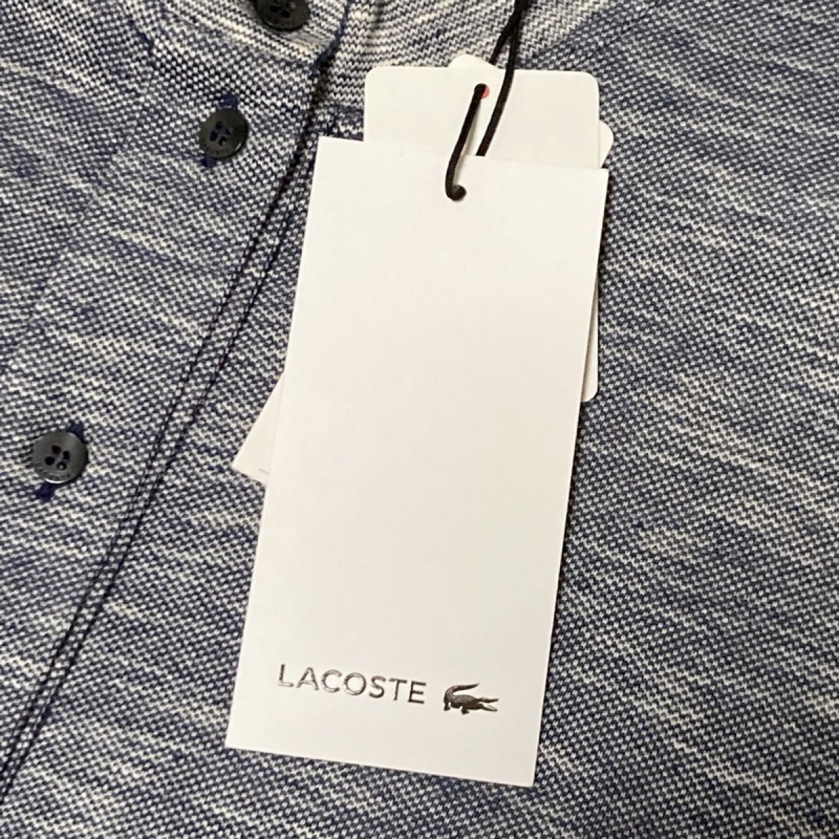 【大人気】未使用 タグ付き LACOSTE ラコステ ポロシャツ ワンピース ワニロゴ 半袖 膝丈 サイズ36 レディース