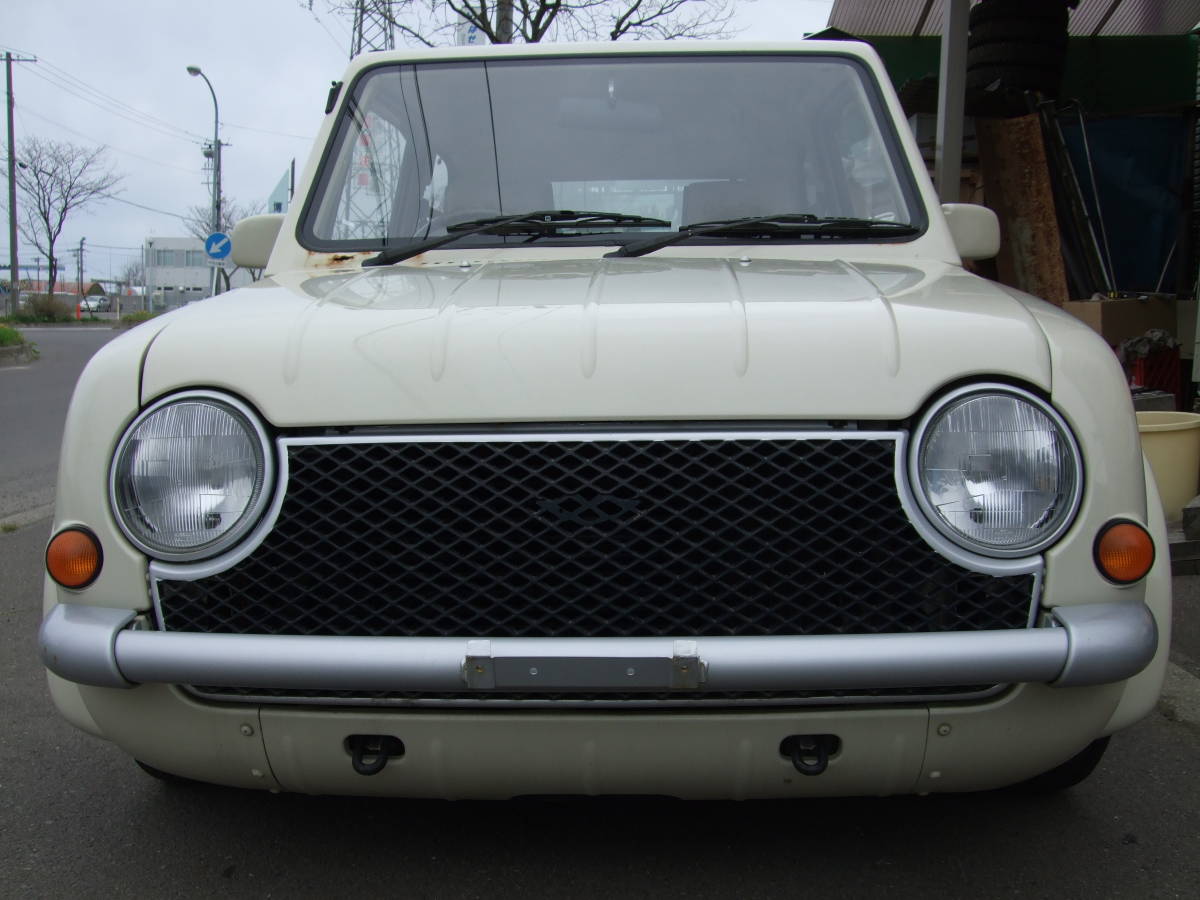 [ Nissan Pao ]* PK10 circle eyes * beige color * timing bell exchanged * engine 1 departure starting * Bubble period. Figaro *B-1. same class raw *