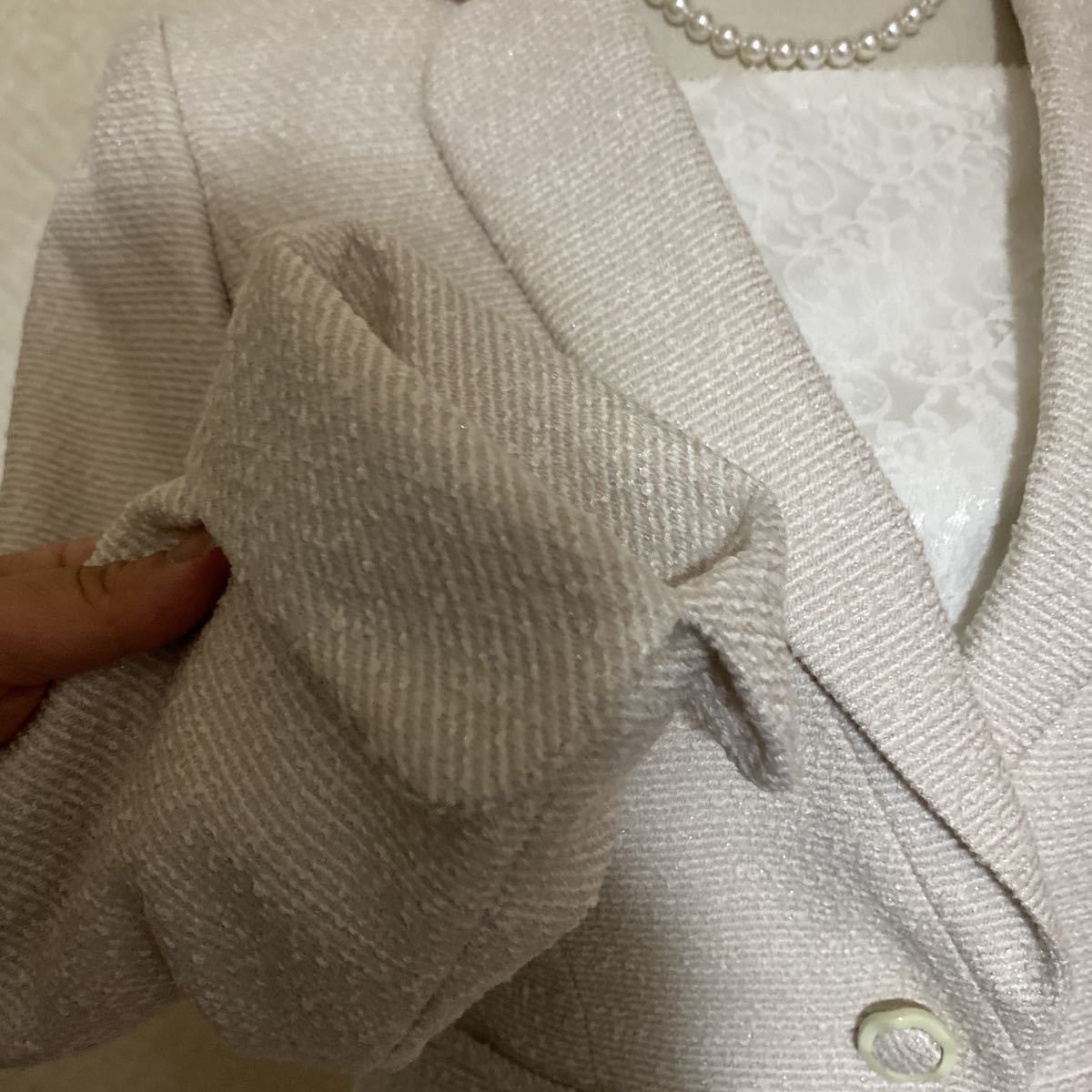  beautiful goods Tokyo sowa-ruli fan ne elegant tweed setup suit size 9 number,M SOIR