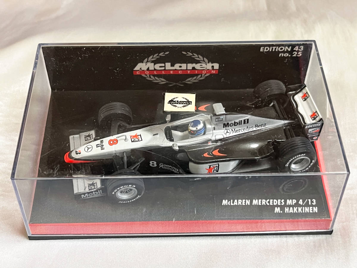 ミニチャンプス 1/43 マクラーレン メルセデス MP4-13 F1 グランプリ 1998 チャンピオン ミカ・ハッキネン