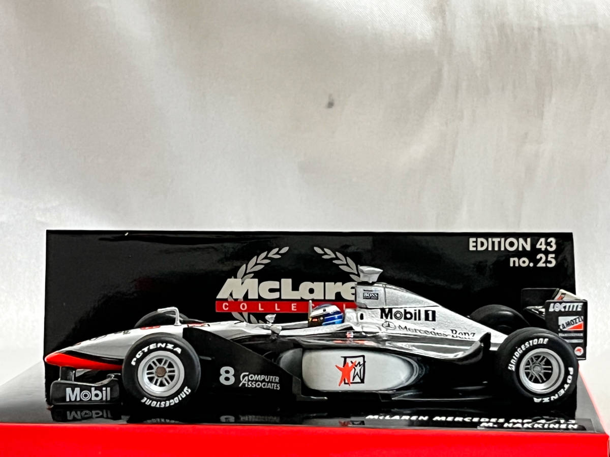 ミニチャンプス 1/43 マクラーレン メルセデス MP4-13 F1 グランプリ 1998 チャンピオン ミカ・ハッキネン