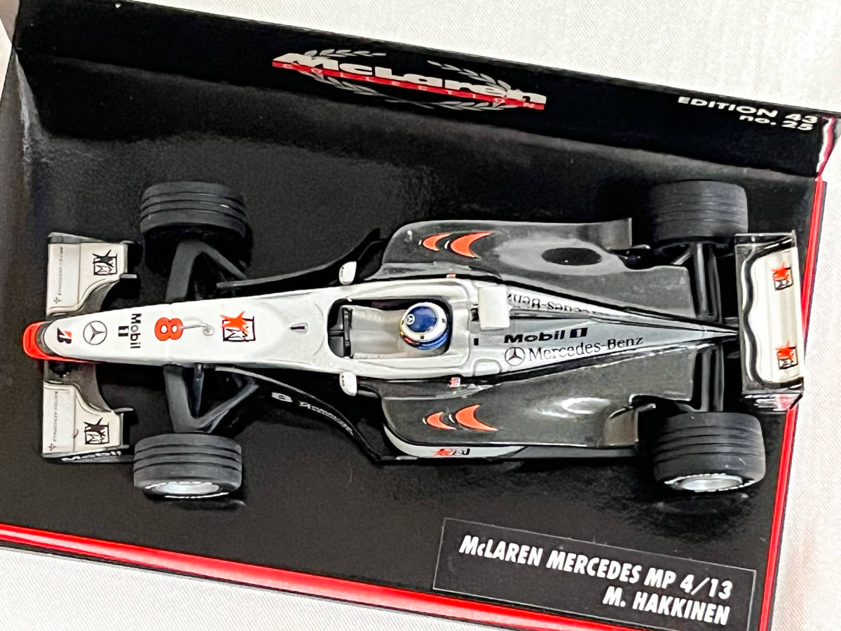 ミニチャンプス 1/43 マクラーレン メルセデス MP4-13 F1 グランプリ 1998 チャンピオン ミカ・ハッキネン