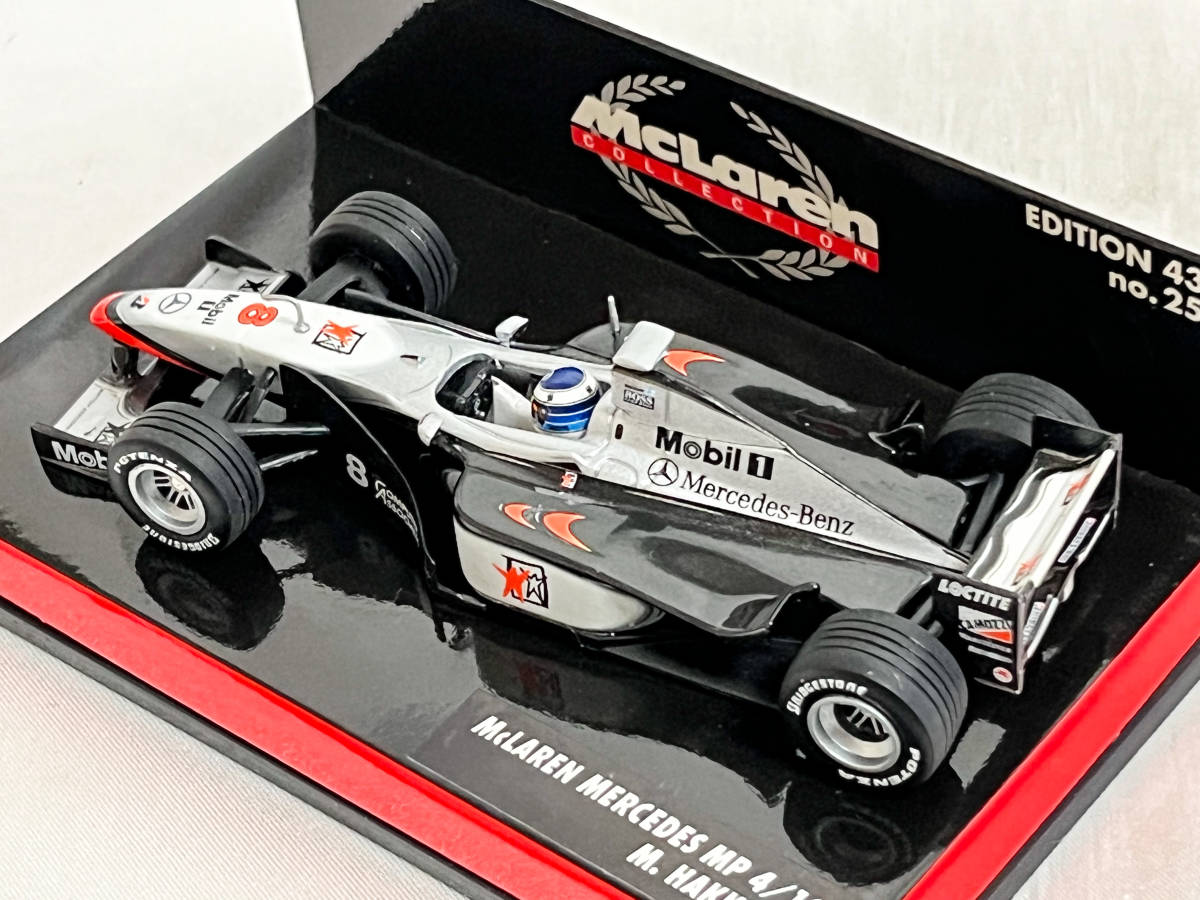 ミニチャンプス 1/43 マクラーレン メルセデス MP4-13 F1 グランプリ 1998 チャンピオン ミカ・ハッキネン