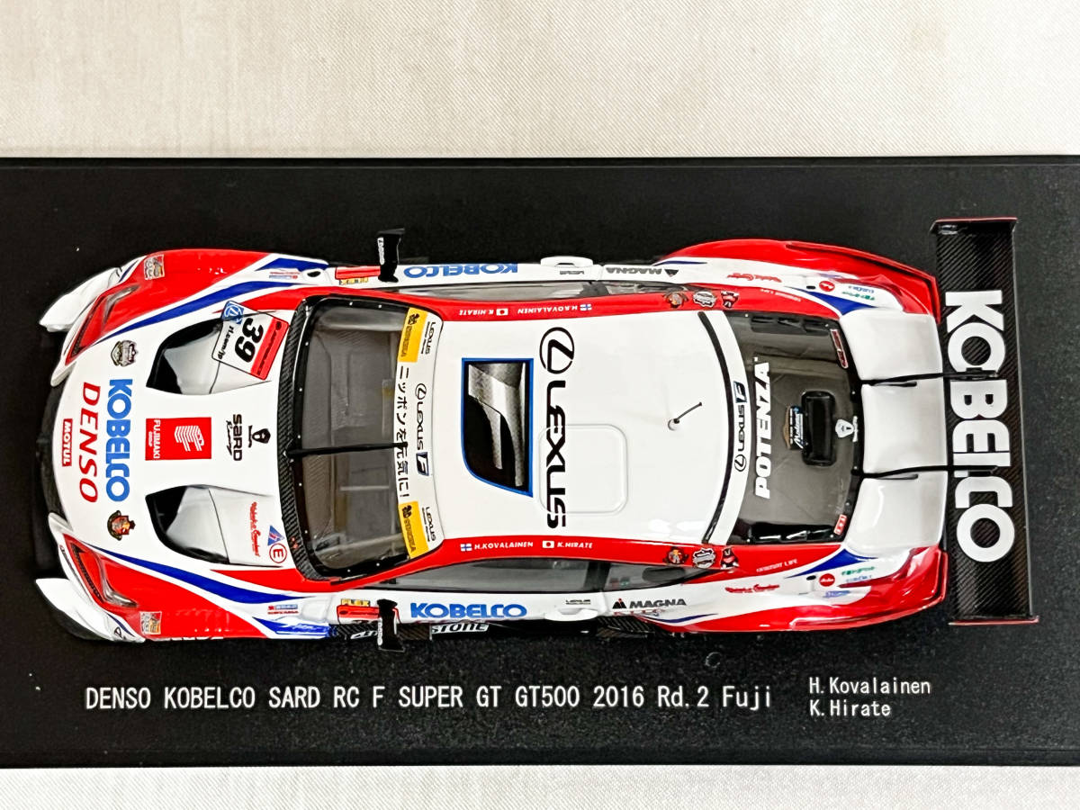 エブロ 1/43 DENSO KOBELCO SARD RC F スーパーGT 2016 平手 エブロ 1/43 DENSO KOBELCO SARD RC F スーパーGT 2016 平手