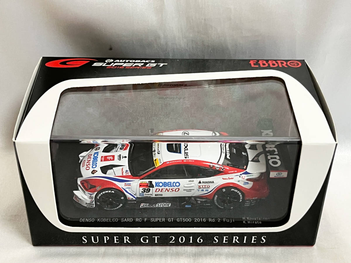 宅配便配送 DENSO 1/43 エブロ KOBELCO 平手 2016 スーパーGT F RC SARD レーシングカー