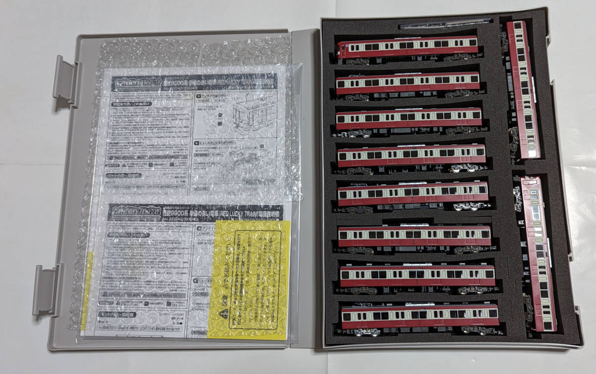 未使用 GM 西武9000系 幸運の赤い電車 RED　LUCKY　TRAIN 10両 50042 50043 グリーンマックス_画像1