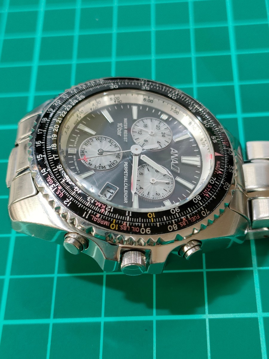 稼働品 ANA50周年記念モデル エコドライブ CITIZEN ソーラー腕時計 E811-T001106|PayPayフリマ シチズン ANA The 50th Anniversary エコドライブ 中古品