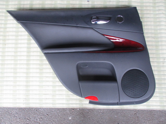 ◆GRS191 GS350 ドアトリム 内張り 1台分セット ドア張り 内装 黒内装 赤木目_画像3