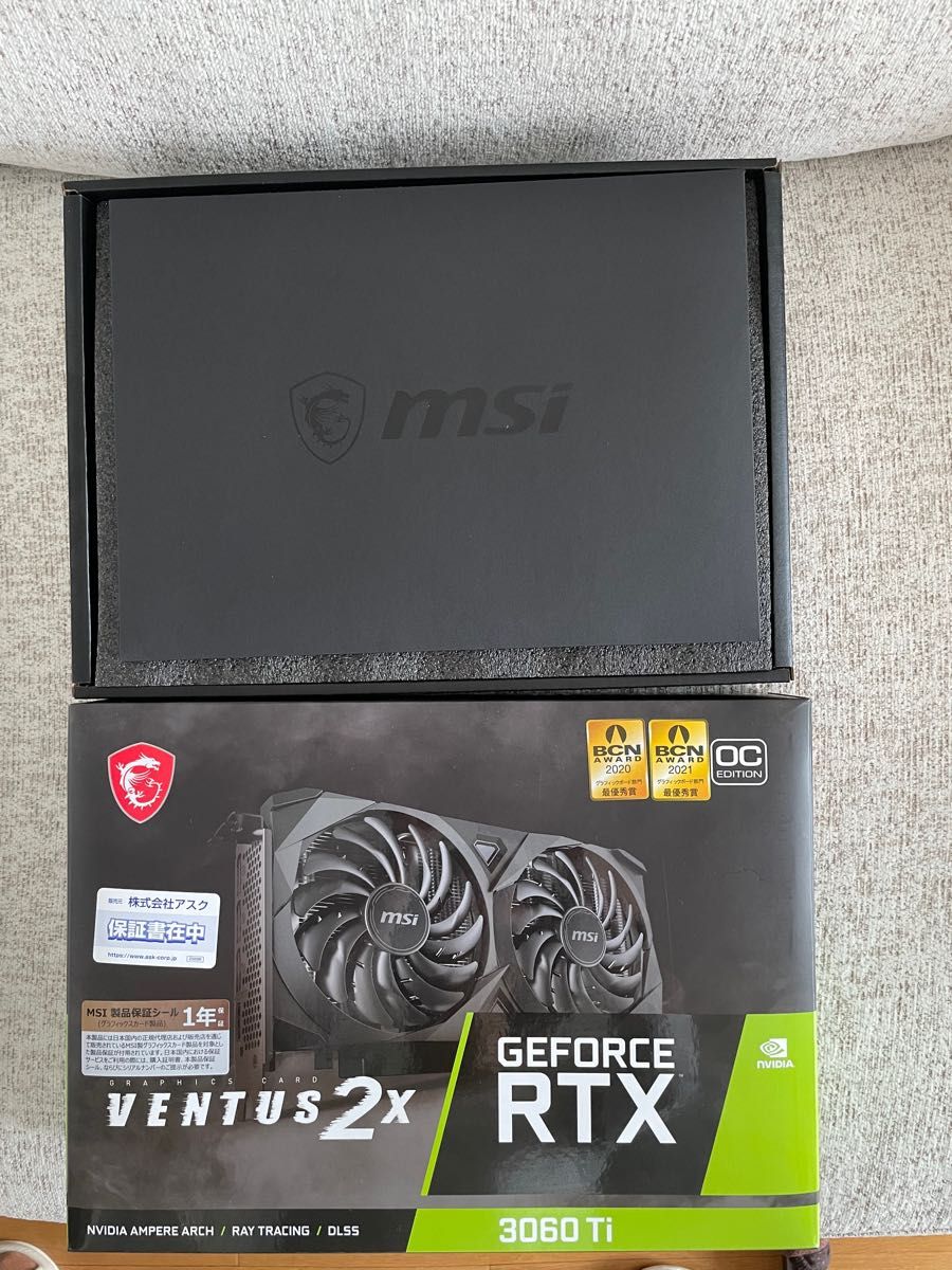 MSI GeForce RTX 3060 Ti VENTUS 2X 8GD6Xグラフィックボード