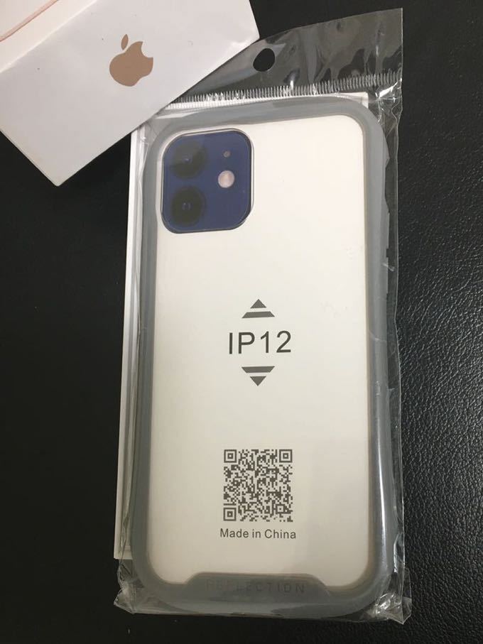 送料込み★iPhone12 スマホケース★グレー★iPhoneケース/バンパー_画像1