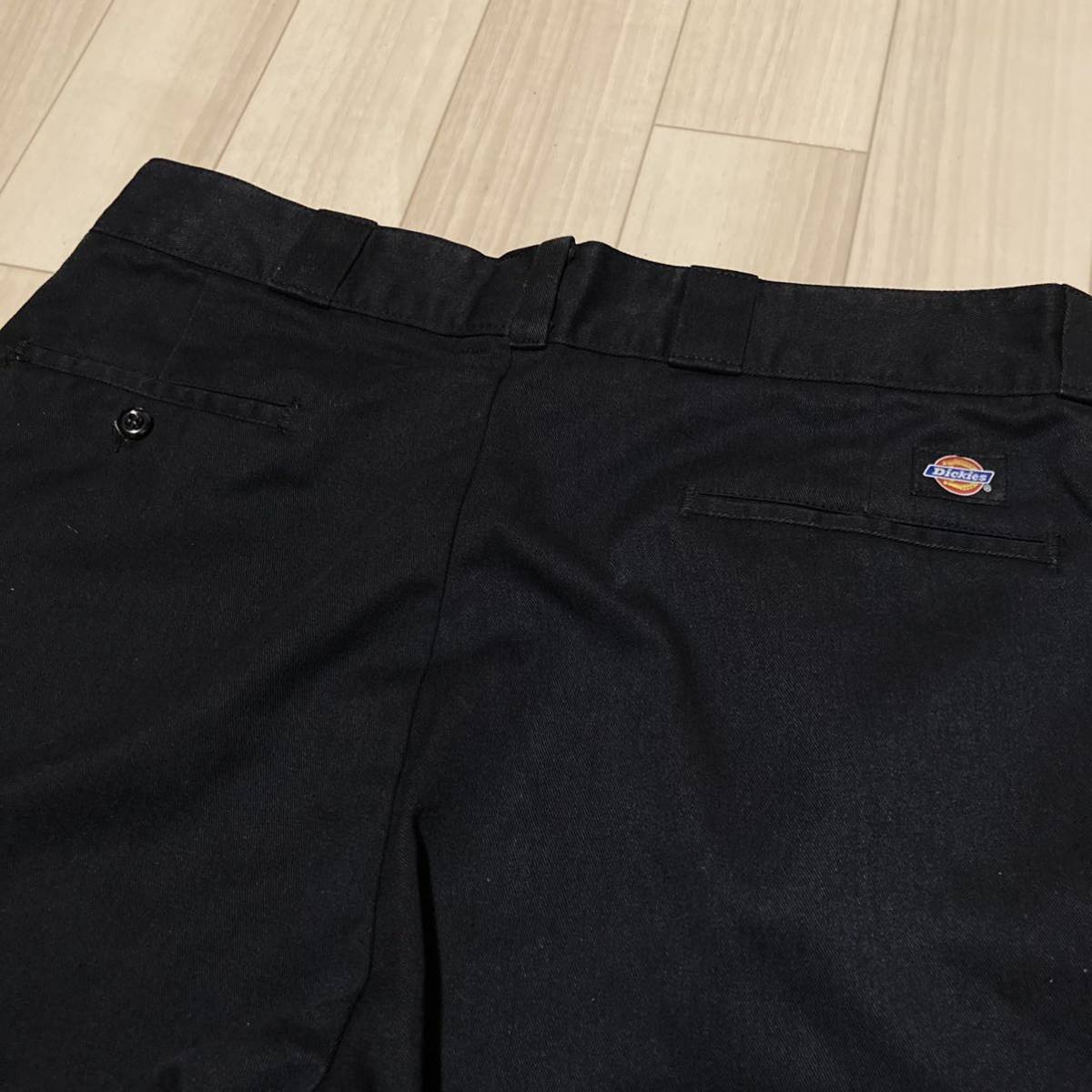 90s USA製 dickies 黒 ブラック 874 ワークパンツ ディッキーズ