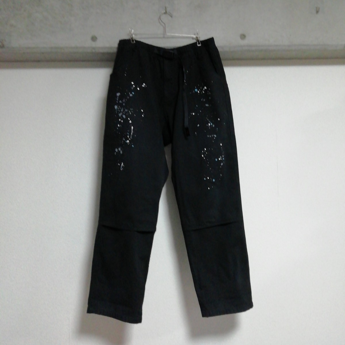 GRAMICCI　グラミチ　MOUNTAIN PANTS C　マウンテンパンツ　イージーパンツ　クライミングパンツ　ペンキ　ペイント　XL　ブラック_画像2