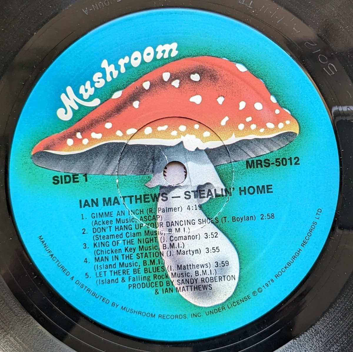 ☆IAN MATTHEWS/STEALIN‘ HOME1978'USA MUSHROOM RECORDS_画像4