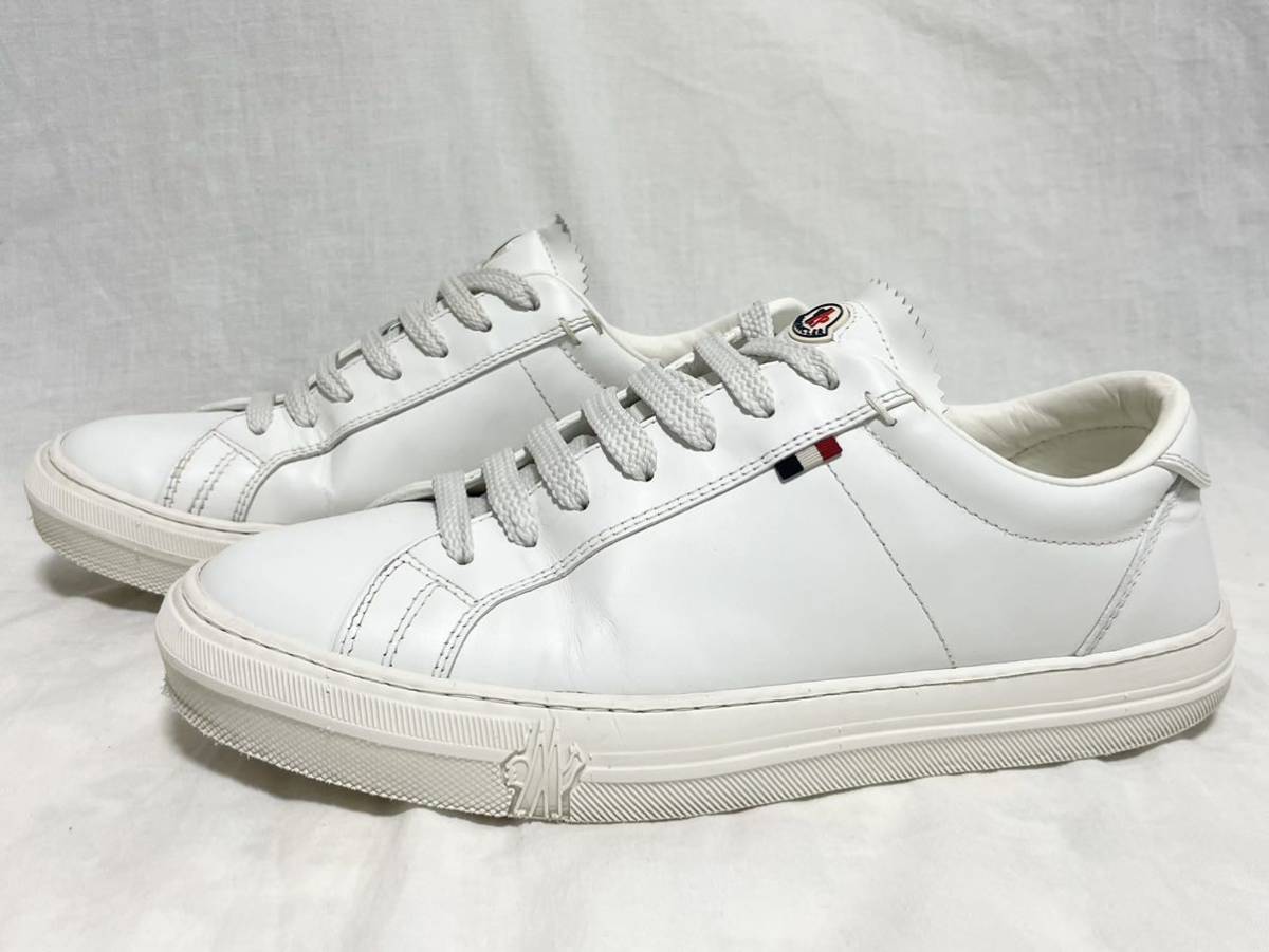 希少美品 モンクレール MONCLER モナコ MONACO レザー ローカット ロゴ