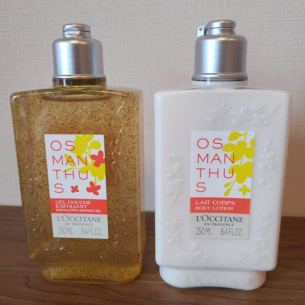 ロクシタン L''OCCITANE オスマンサス ボディミルクシャワースクラブ
