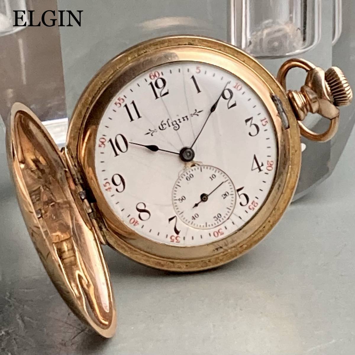 Yahoo!オークション - 【動作良好】エルジン ELGIN アンティーク 懐中