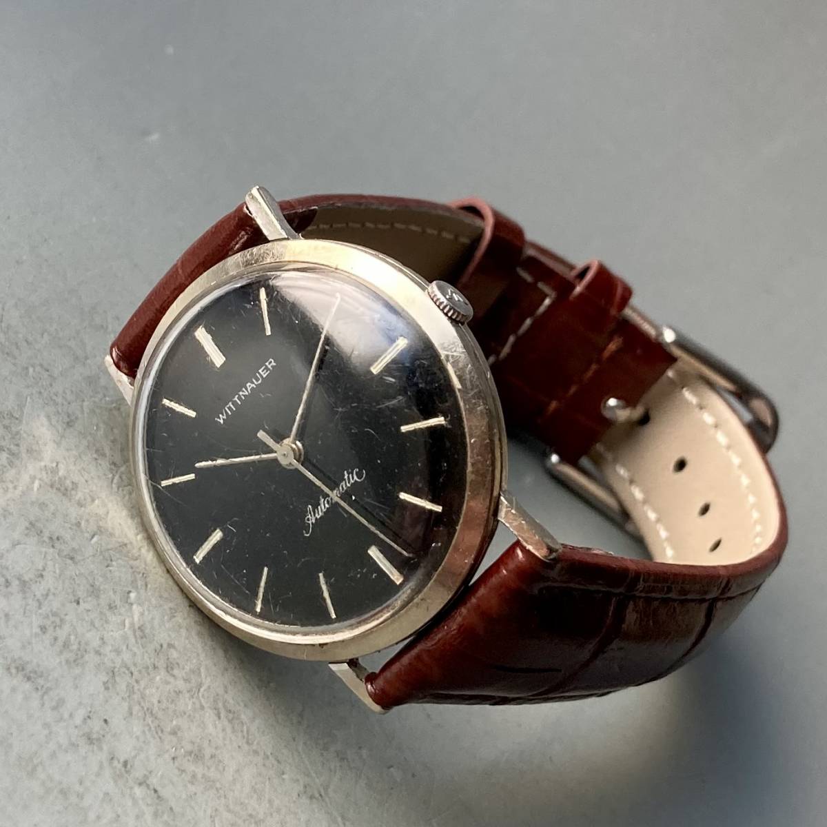 動作品】ウィットナー WITTNAUER アンティーク 腕時計 手巻き メンズ