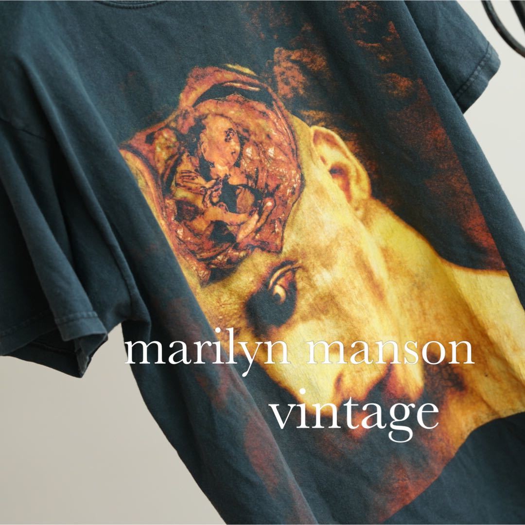 売り出し特注品 Marilyn Manson vintage born again t shirt マリリン