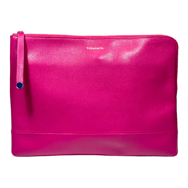 TIFFANY&Co. ティファニー クラッチバッグ セカンドバッグ バッグ 手持ち鞄 レザー ピンク