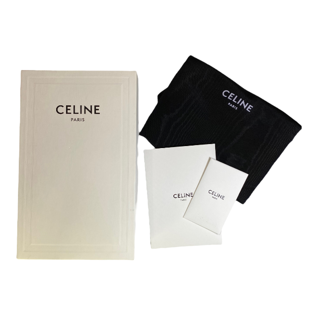 CELINE セリーヌ 3155811 長財布 財布 ラウンドファスナー レザー ロゴ ブラック ファスナーゴールド_画像10