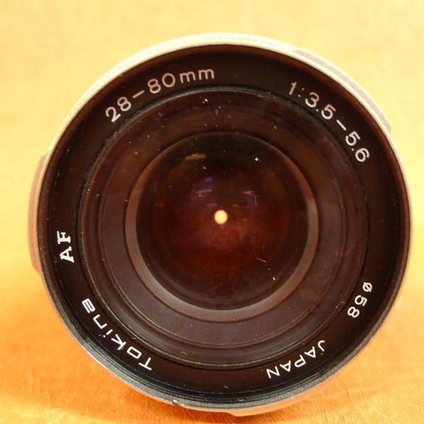 e460 Tokina AF 28-80mm 1:3.5-5.6 camera lens auto focus size : approximately diameter 6× height 8cm/60