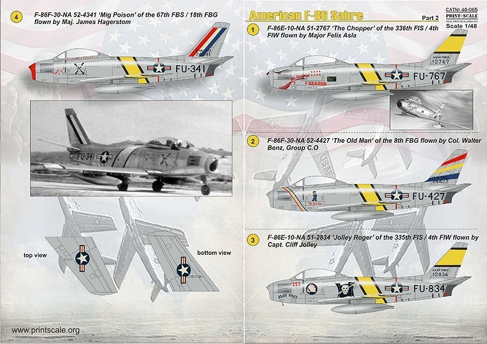 プリントスケール 48-065 1/48 F-86 セイバー Part 2_画像1