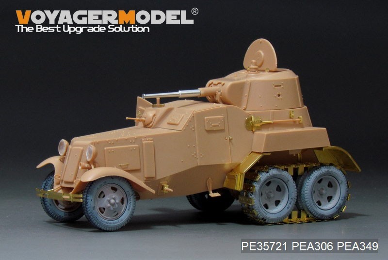  Voyager model PE35721 1/35 WWII Russia BA-10 equipment . car etching basic set ( hobby Boss 83840 for )