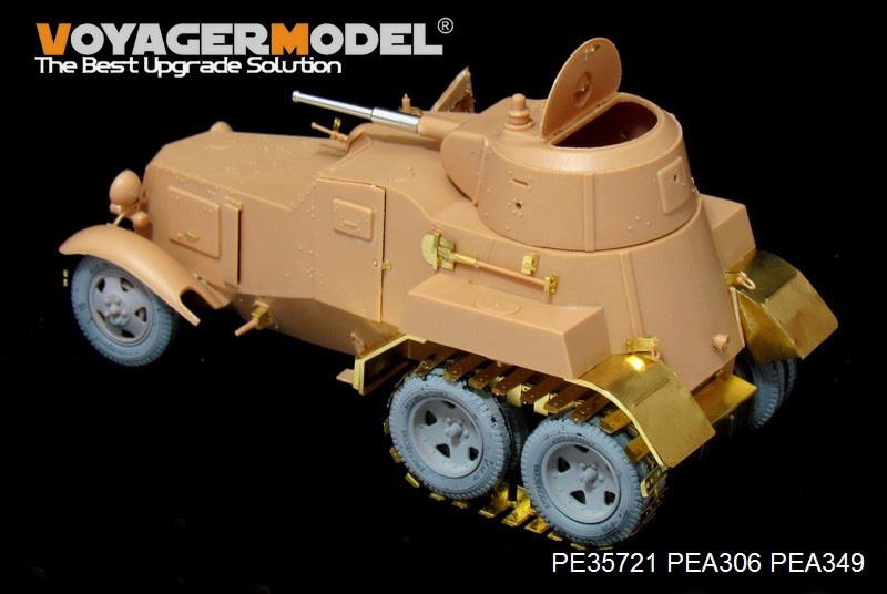  Voyager model PE35721 1/35 WWII Russia BA-10 equipment . car etching basic set ( hobby Boss 83840 for )