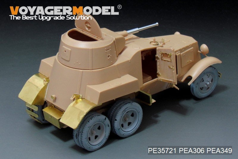  Voyager model PE35721 1/35 WWII Russia BA-10 equipment . car etching basic set ( hobby Boss 83840 for )