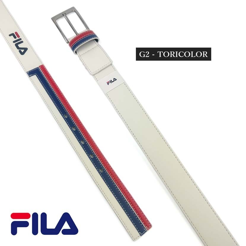 【3タイプ】FILA GOLF フィラ ゴルフ トリコロール レザー ゴルフベルト_画像9