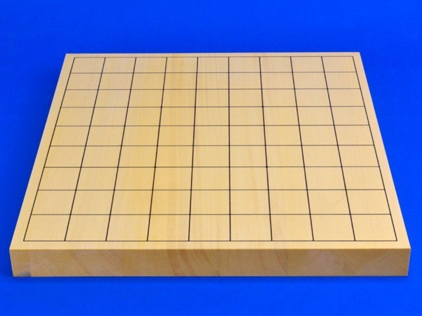 将棋セット　ヒバ1寸卓上将棋盤セット(将棋駒白椿上彫駒)【囲碁将棋専門店の将碁屋】_画像2