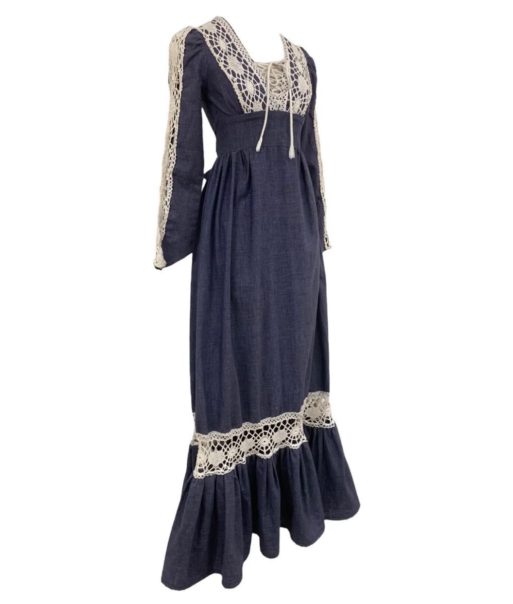 Gunne Sax Vintage ガニーサックス コテージコア マキシドレス