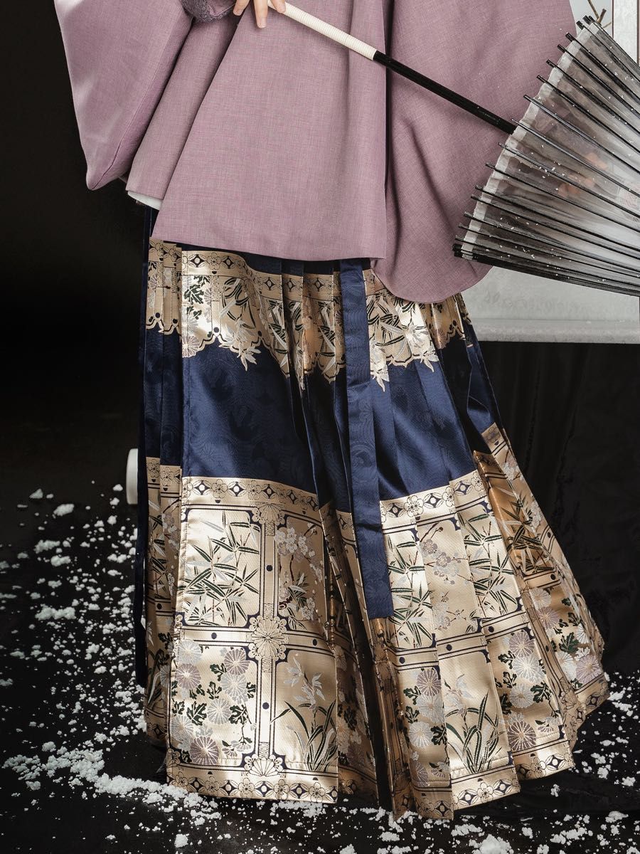 韓服馬面スカート女性中国の伝統的なヴィンテージ漢服プリーツスカート