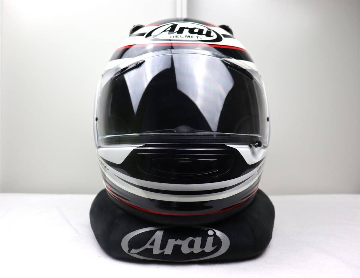 【美品】ARAI アライ QUANTUM-J STRIPE クアンタムJ 山城限定 フルフェイス ヘルメット XLサイズ