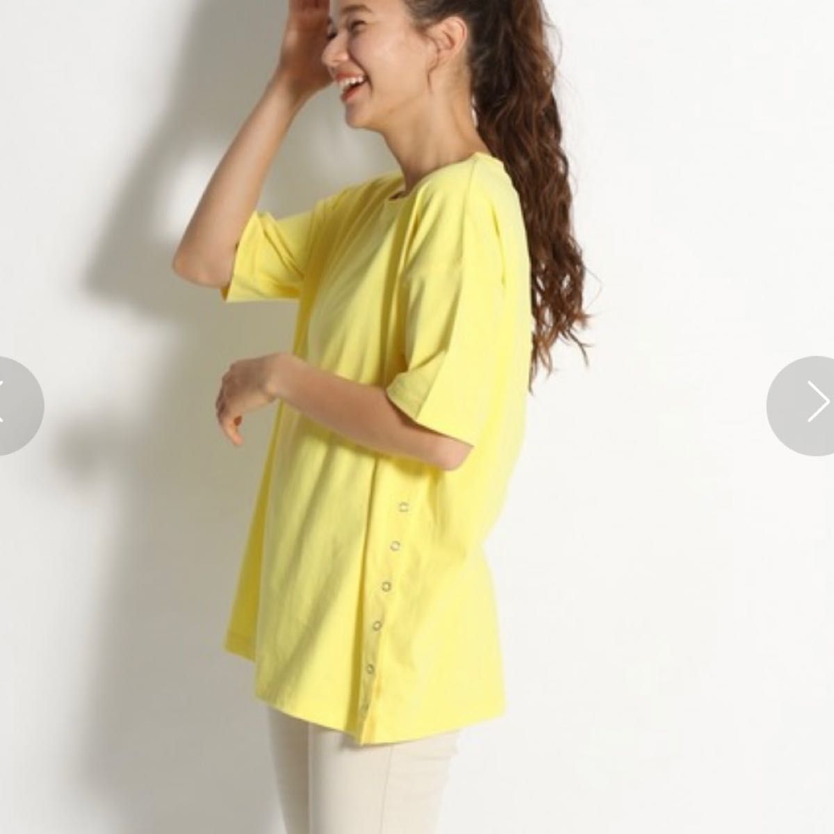 niko and… ニコアンド  サイドパチパチビッグTシャツ　3色セット