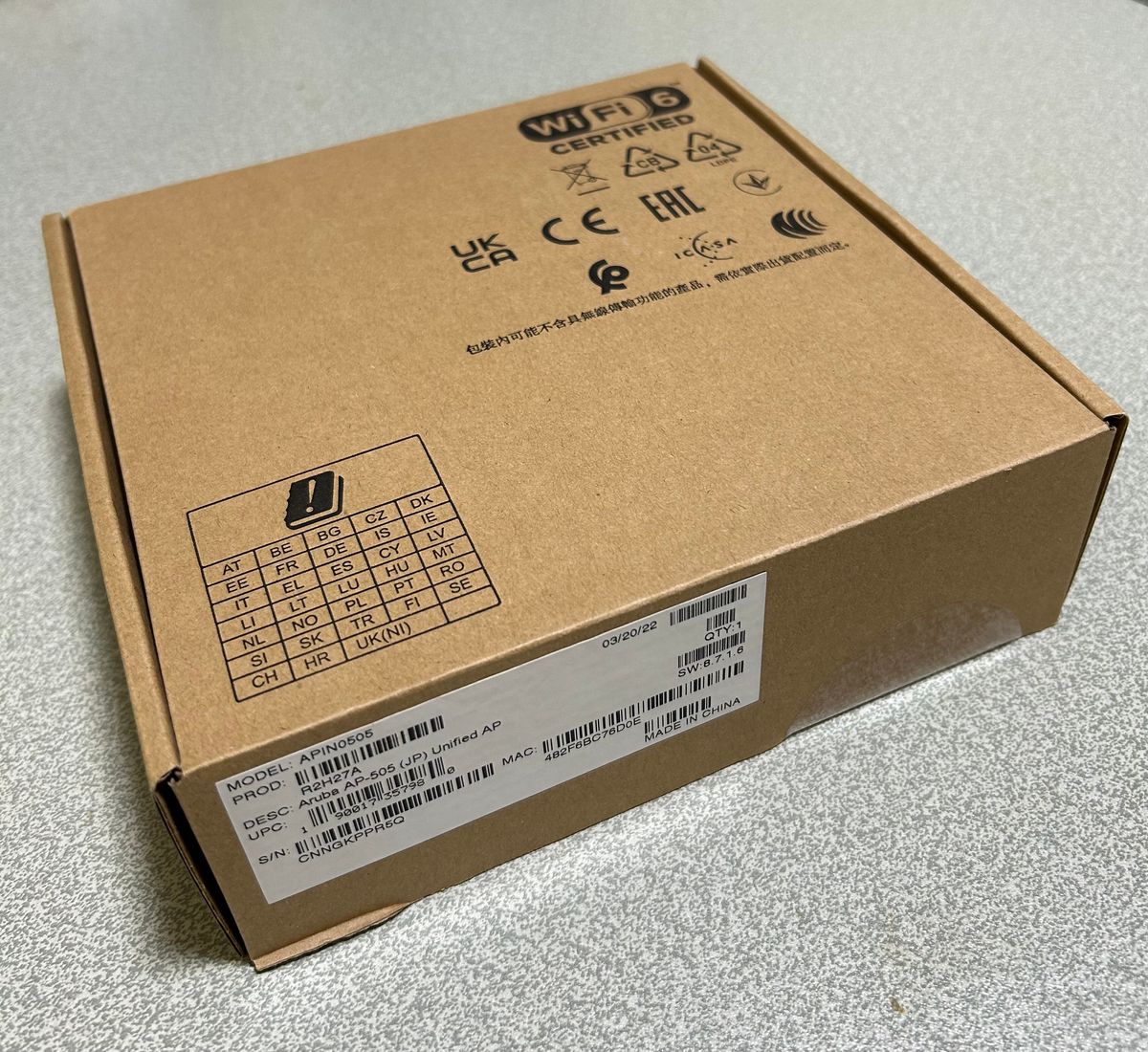 セール中【新品・未開封】 Wi-Fiルータ HP Aruba AP-505 R2H27A