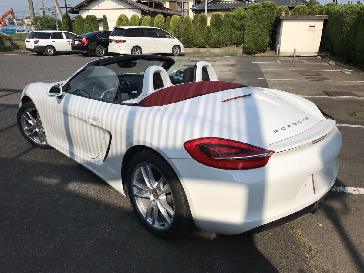 Porsche Boxster Boxster 981 left steering wheel manual vehicle inspection "shaken" Heisei era 32 year 4 month 8 until the day private exhibition 