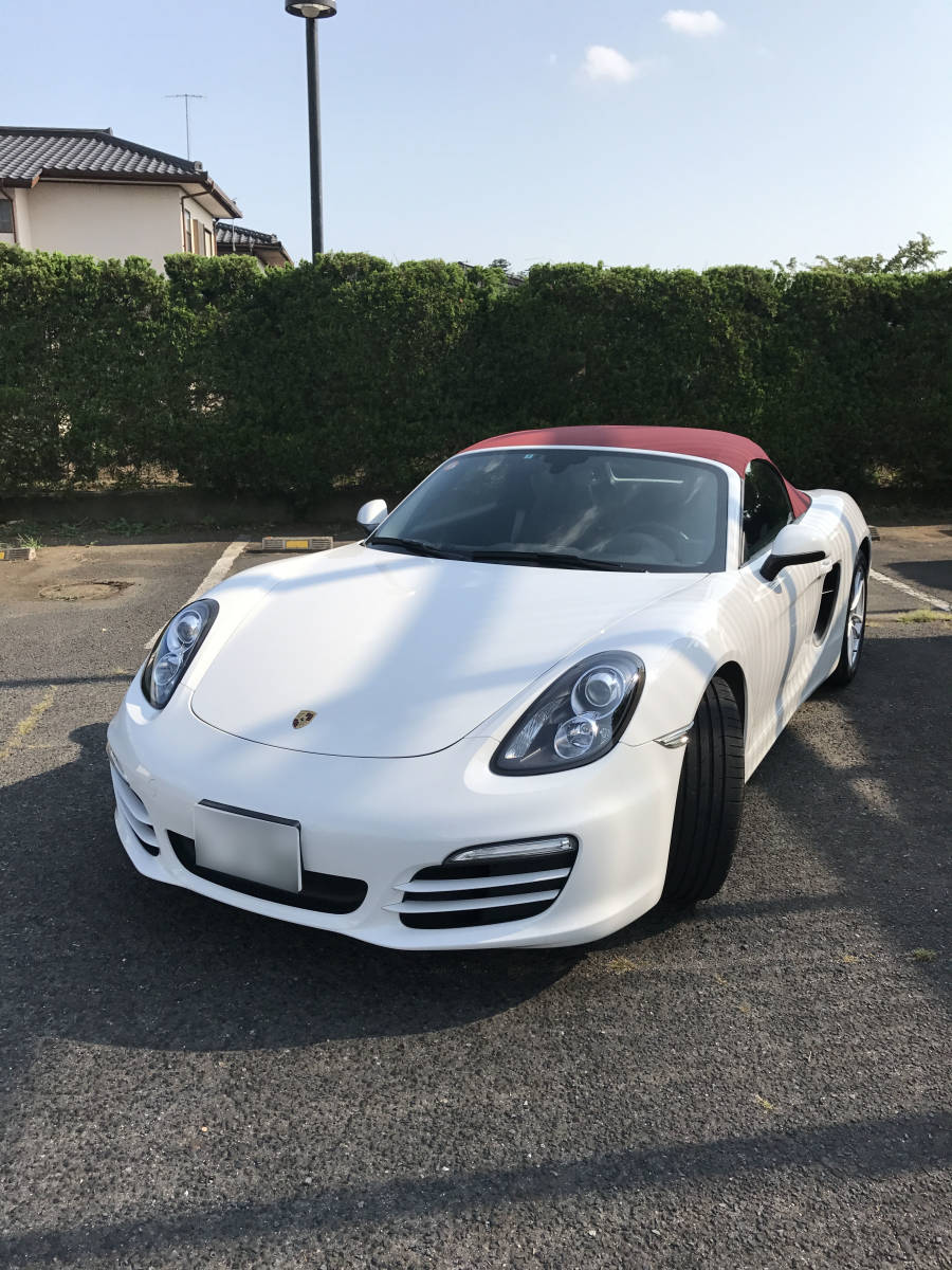 Porsche Boxster Boxster 981 left steering wheel manual vehicle inspection "shaken" Heisei era 32 year 4 month 8 until the day private exhibition 