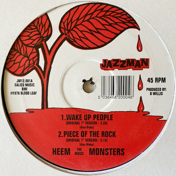 【UK / 12inch】 HEEM THE MUSIC MONSTERS / Wake Up People - Piece Of The Rock 【JAZZMAN / JM12.002】_画像3