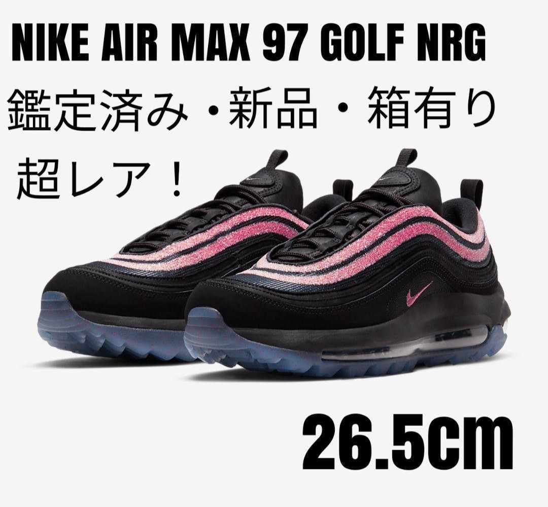 新品超レア】ナイキNIKEエアマックス97Golf/26 5cmブラックピンク